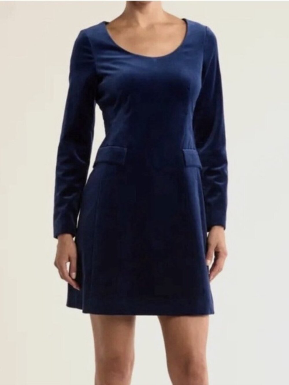 New Theory Velvet Longsleeve Shift Dress size 4